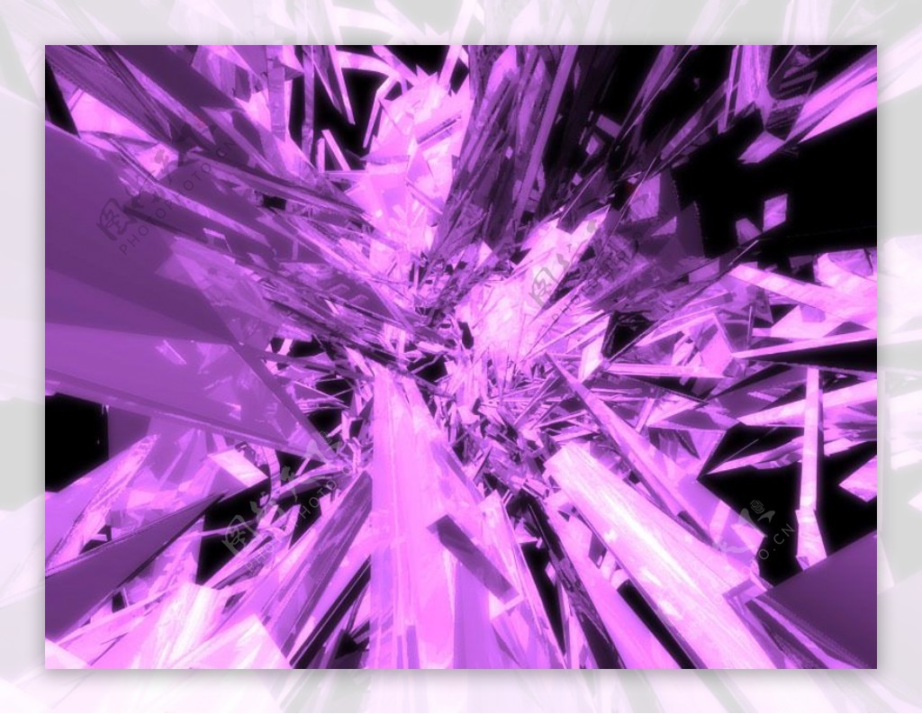 紫色的冰柱