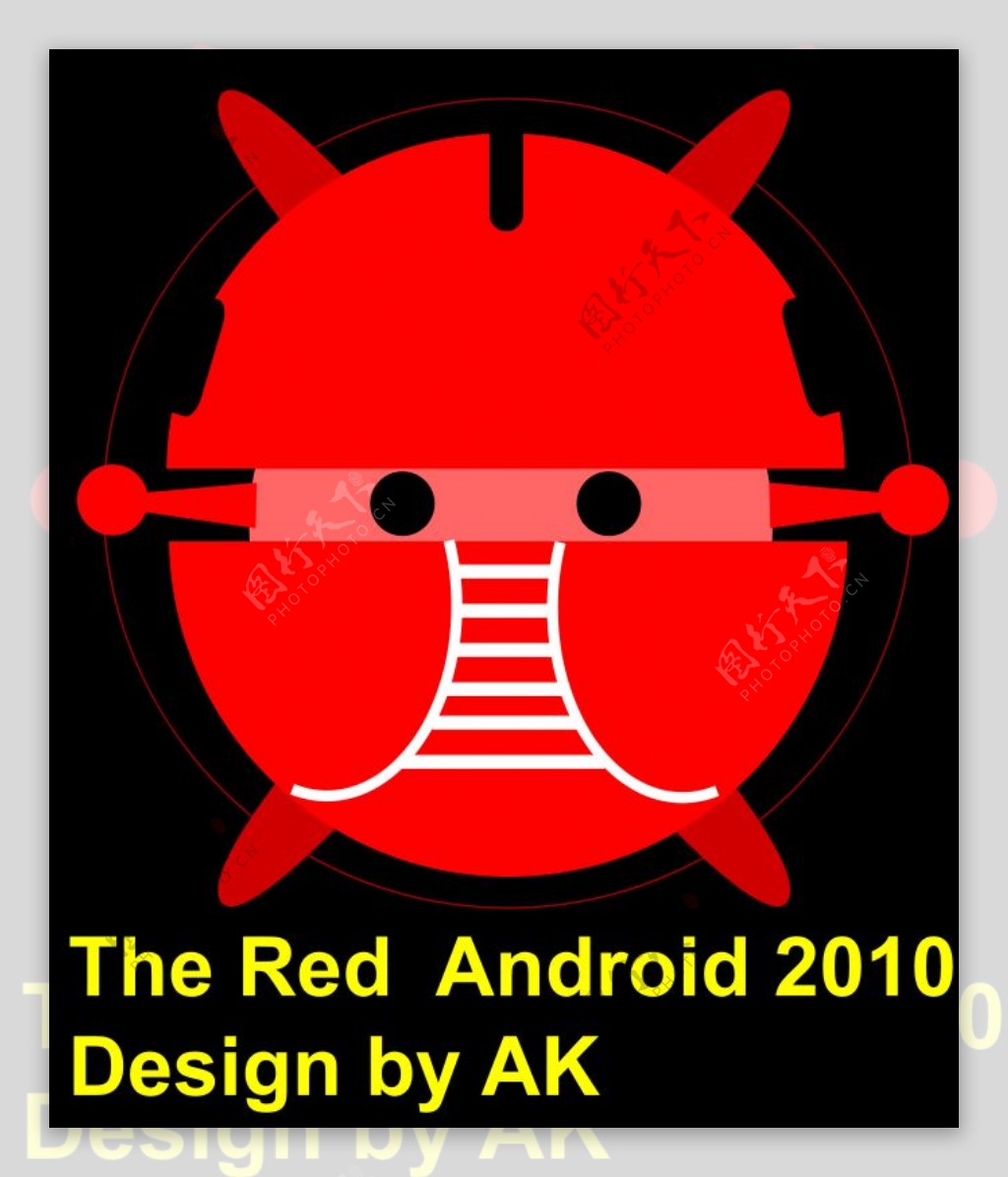 Android红色的机器人机器人bujung