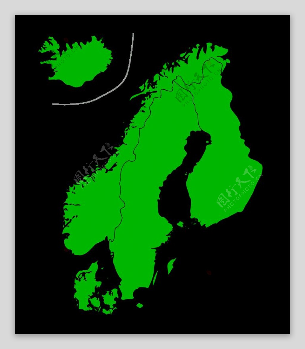 斯堪的纳维亚地图