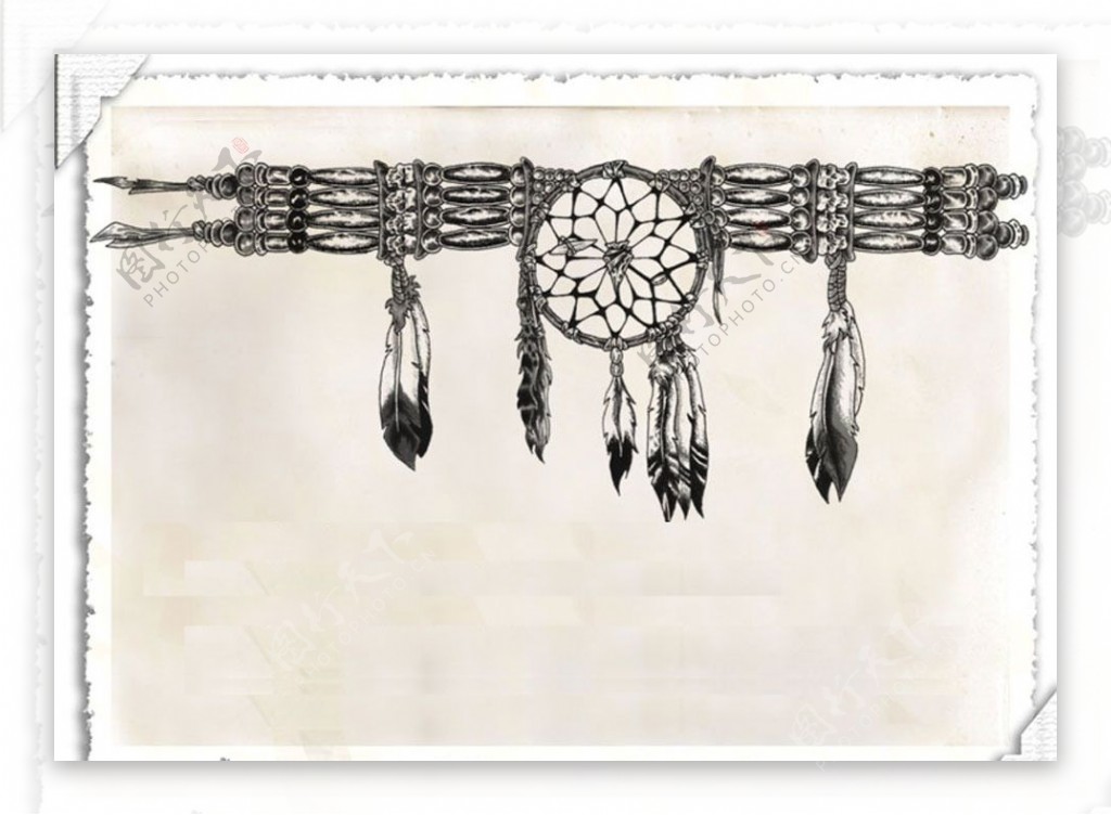 传统的民族装饰品笔刷