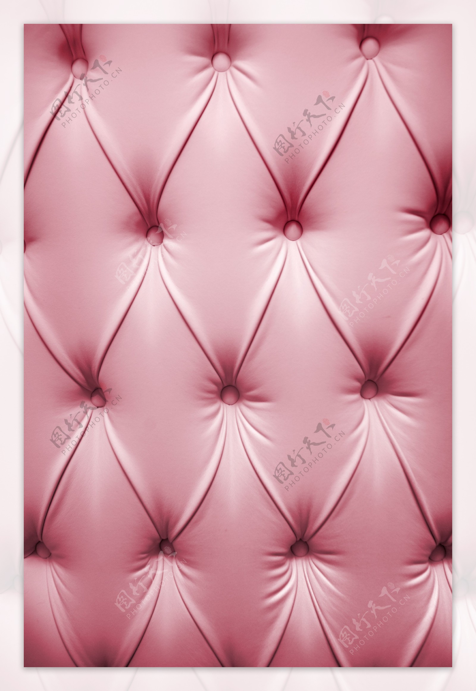粉色皮质沙发软包背景图片