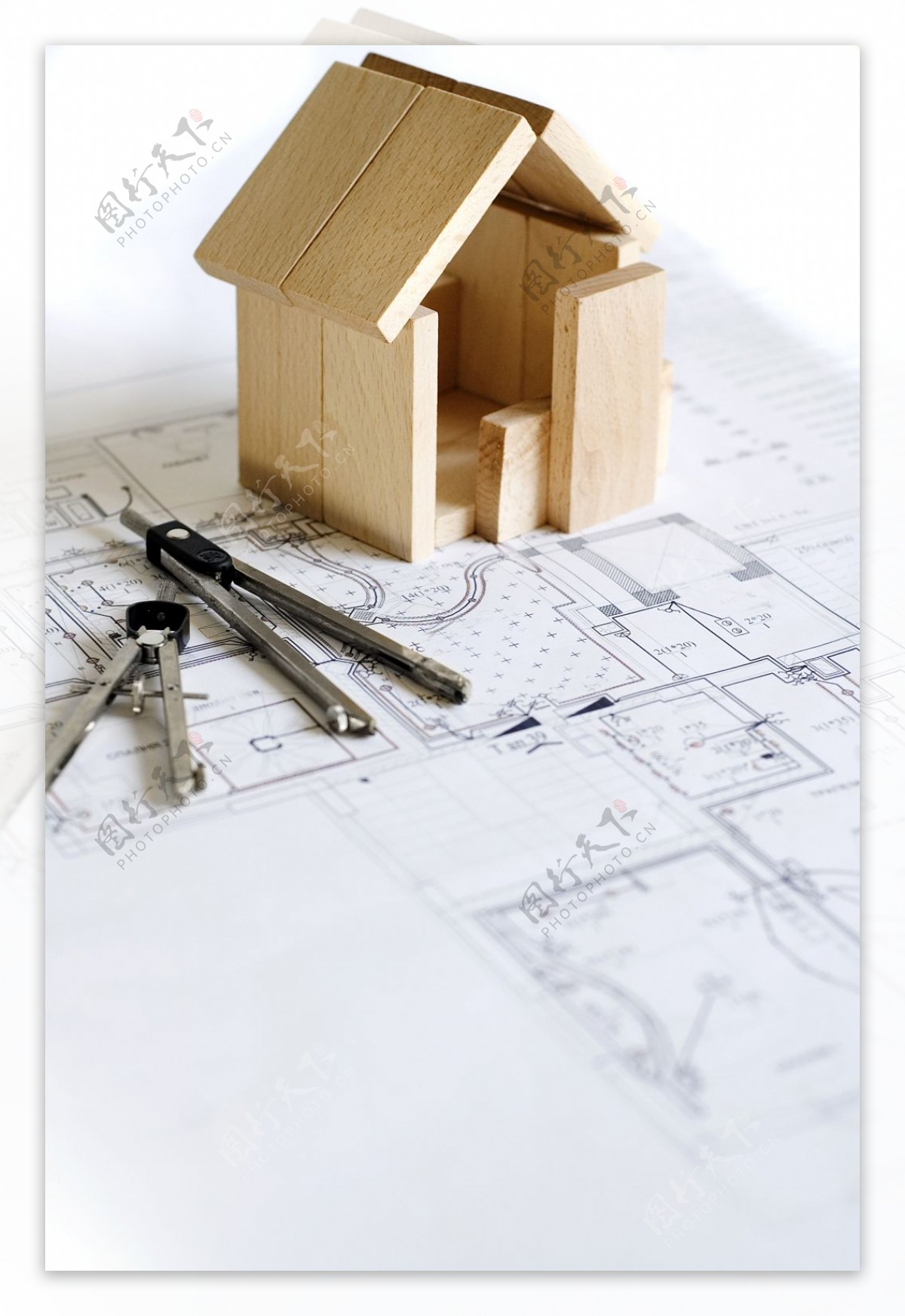 建筑图纸房屋模型素材