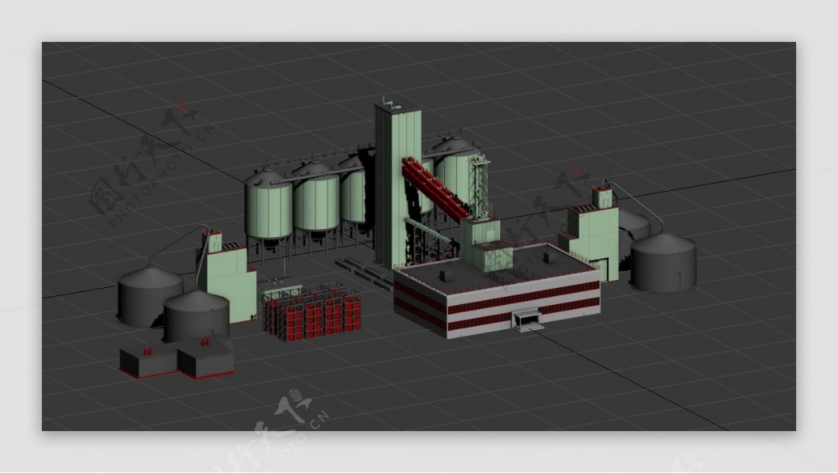工业厂房模型