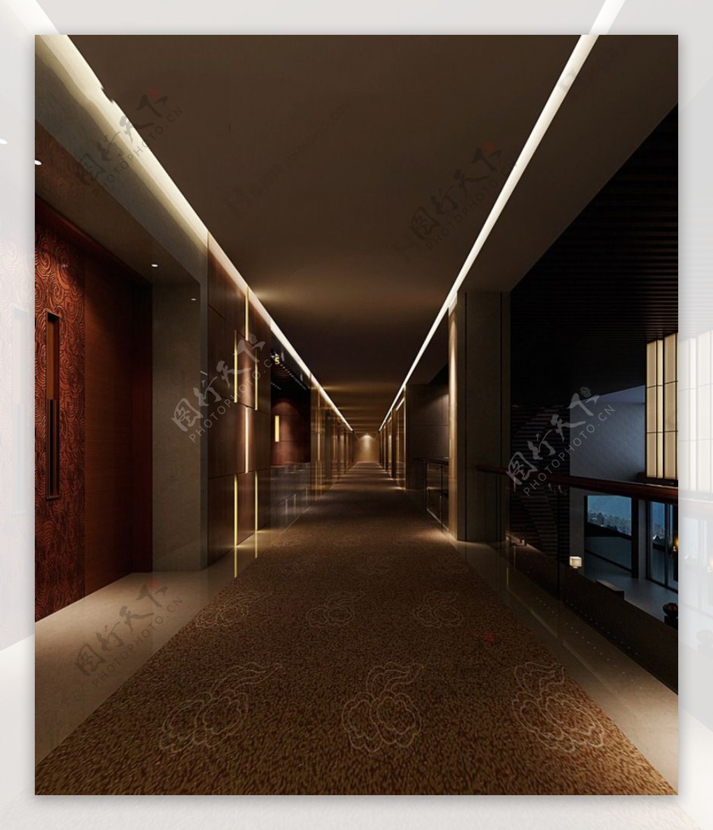 高级走廊3d图片