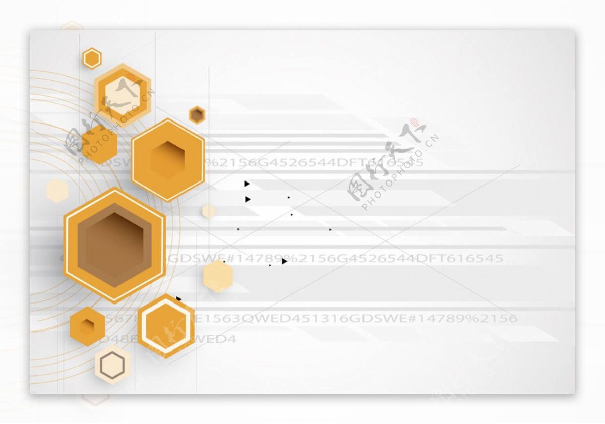 六边形科技背景