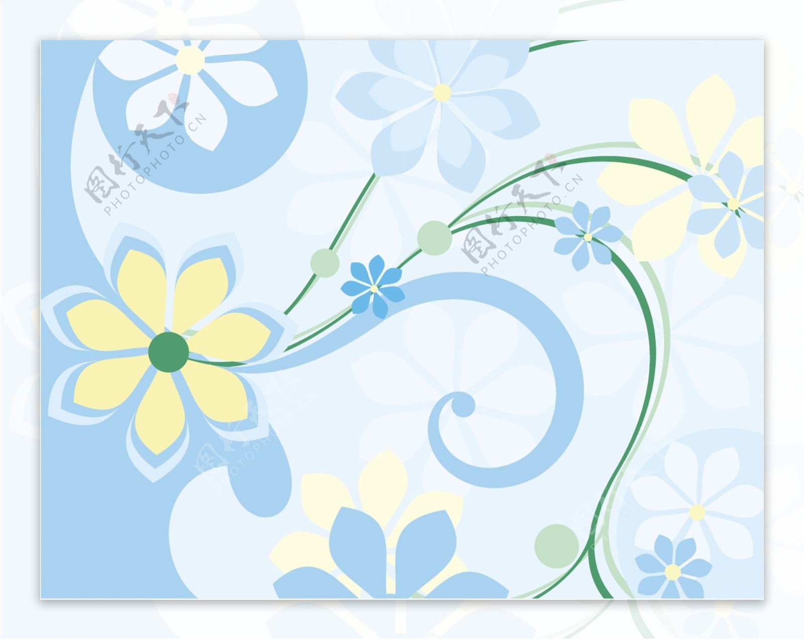 花卉花纹背景图案设计