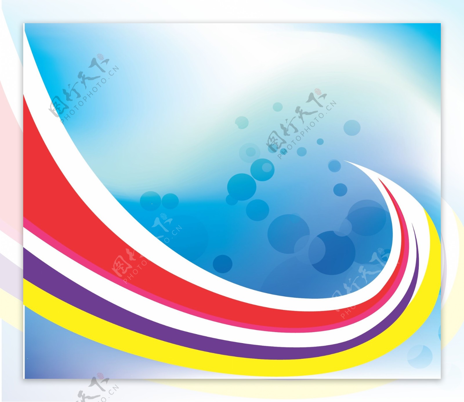 色线的漩涡艺术元素设计图案背景海报图