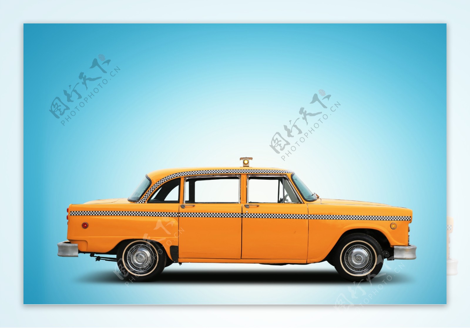 可爱的出租车模型图片
