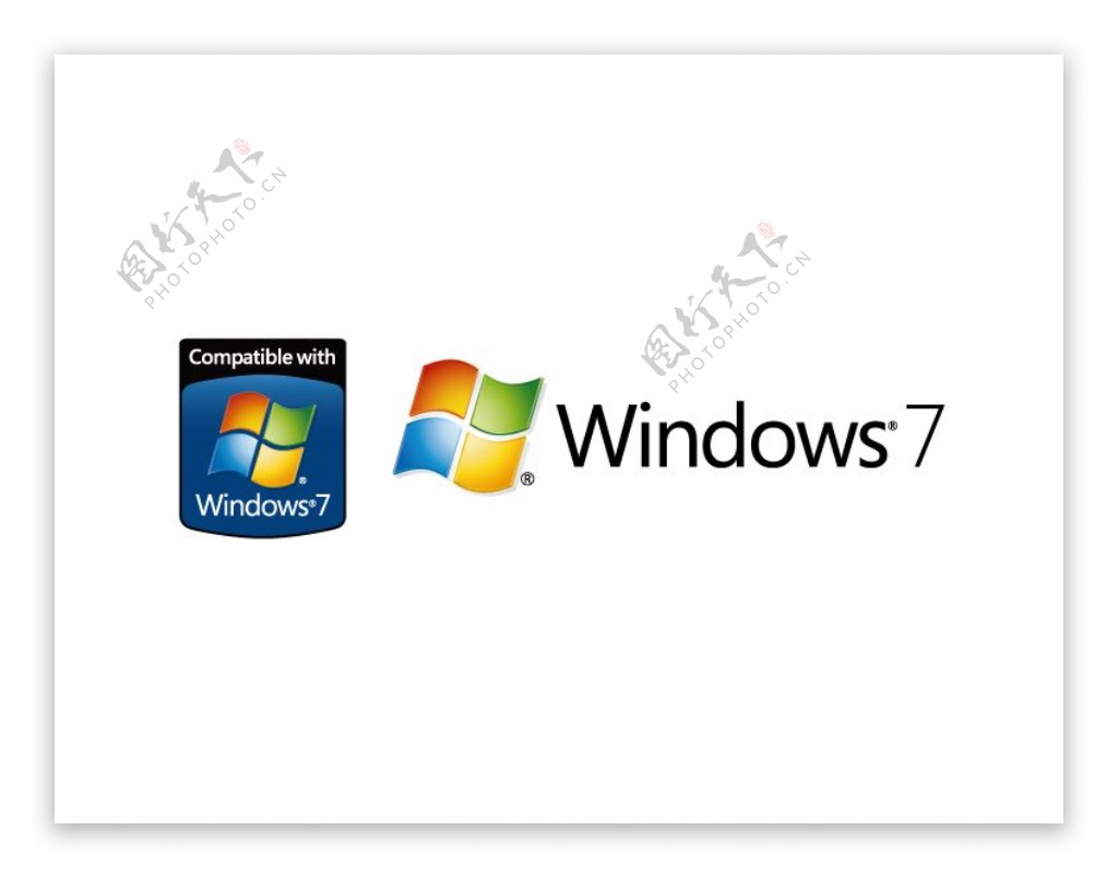 windows7标志矢量图