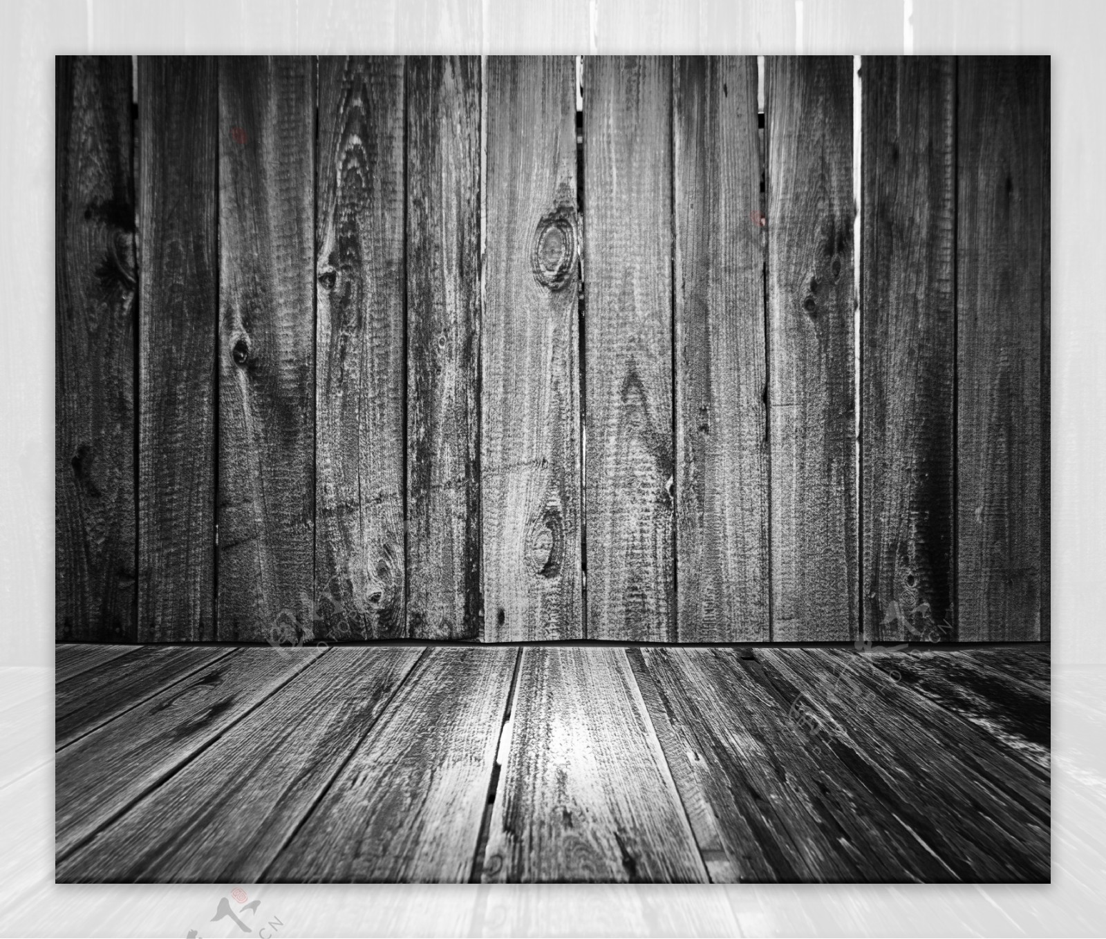 灰色的木地板的背景