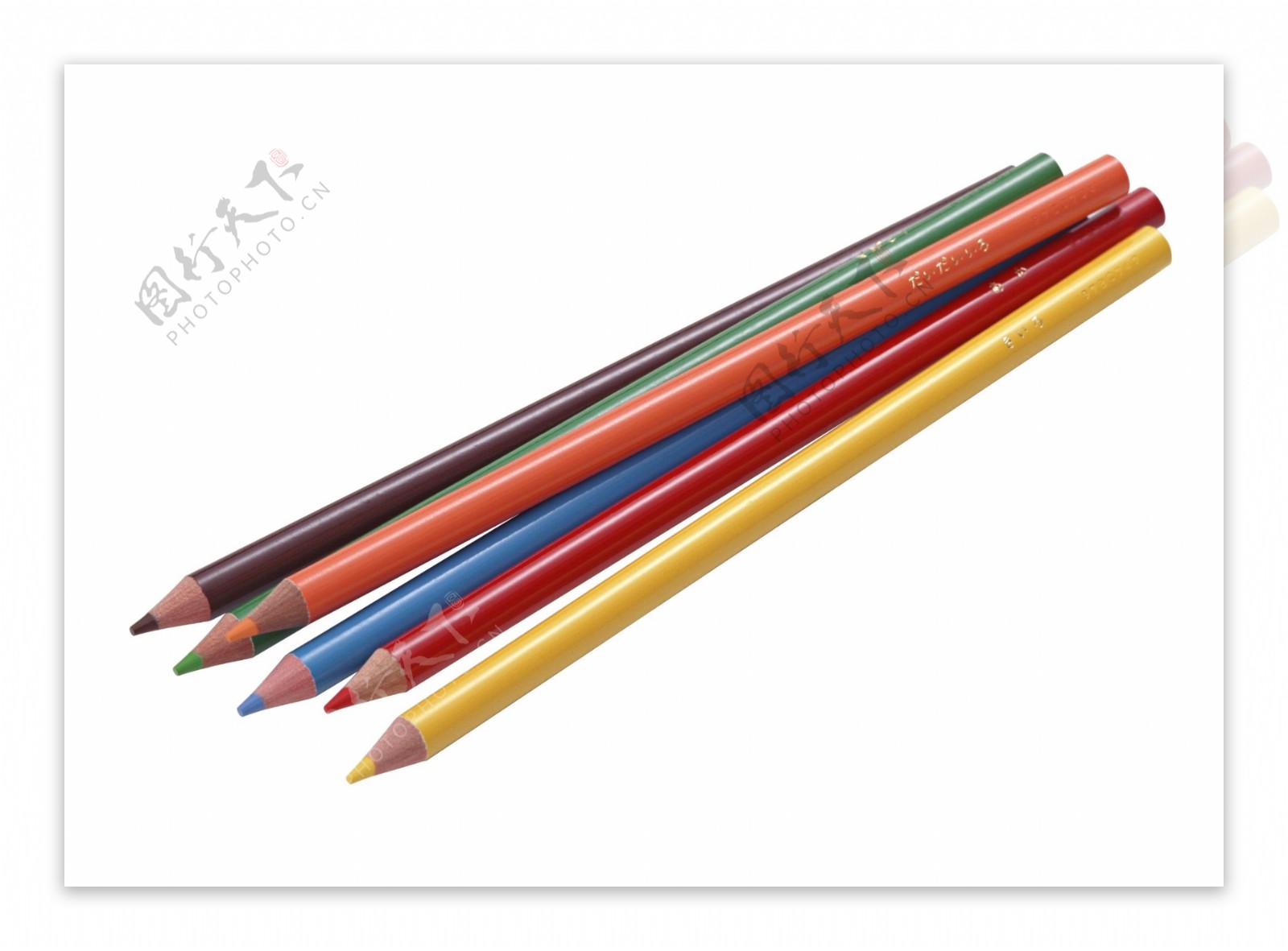 文化用品彩色铅笔抠图格式