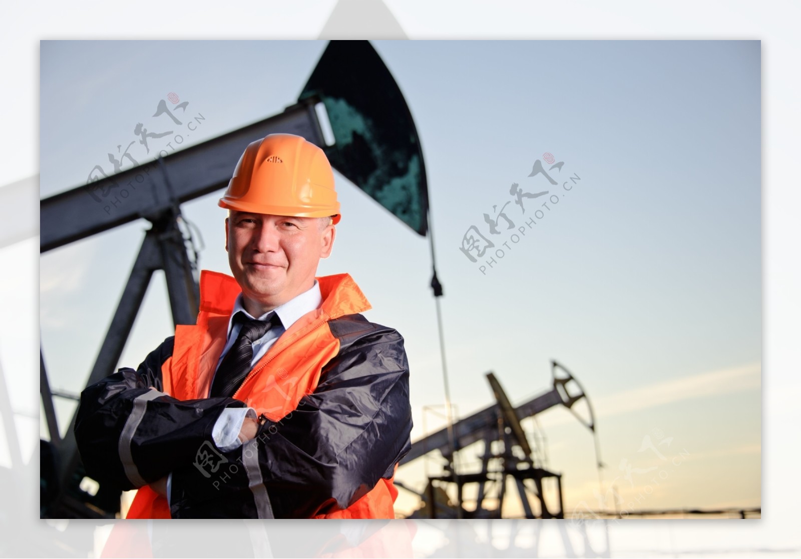 油田与石油工人图片