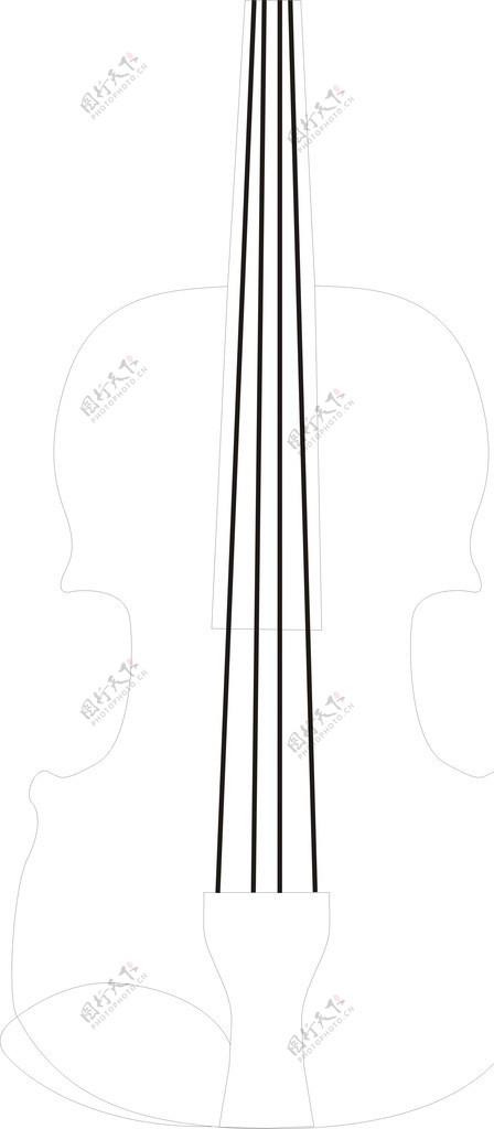 小提琴矢量图