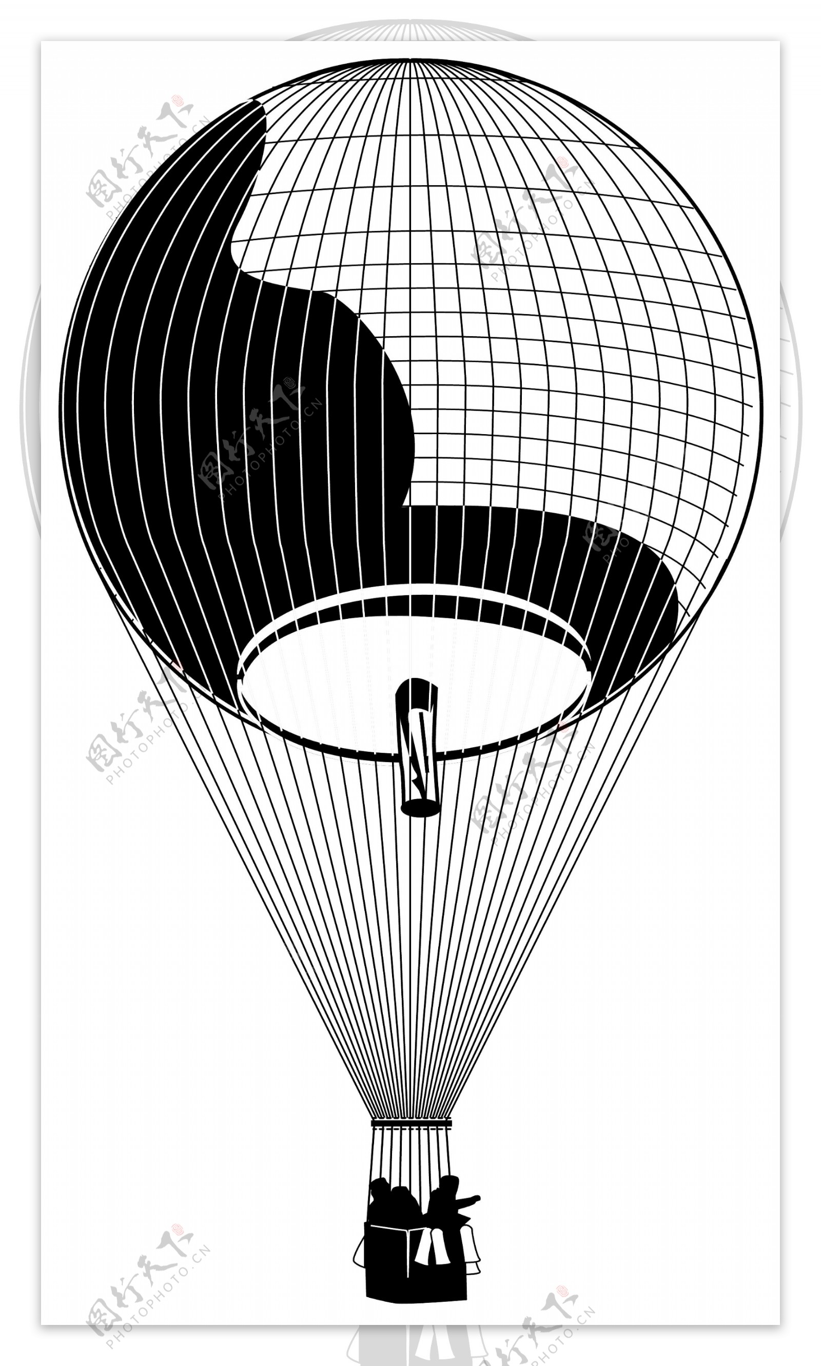 热气球矢量素材EPS格式0011