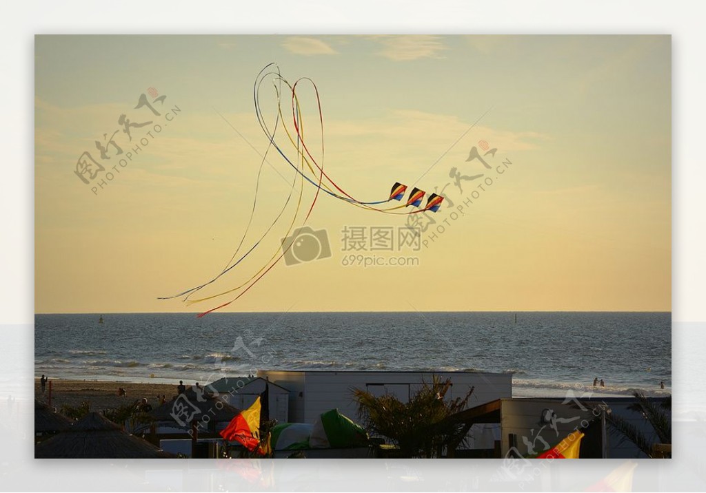 海滩上的风筝