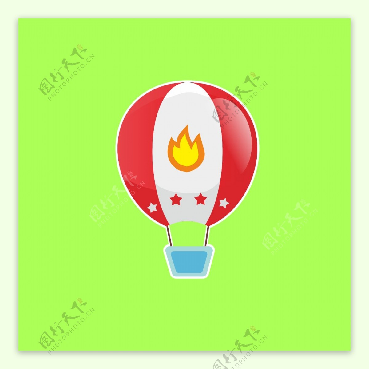 热气球卡通矢量素材
