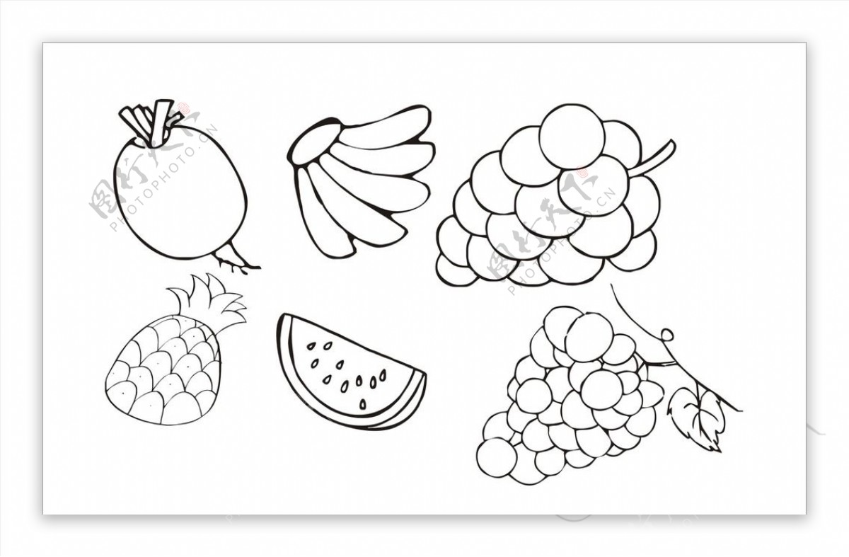 水果简笔图