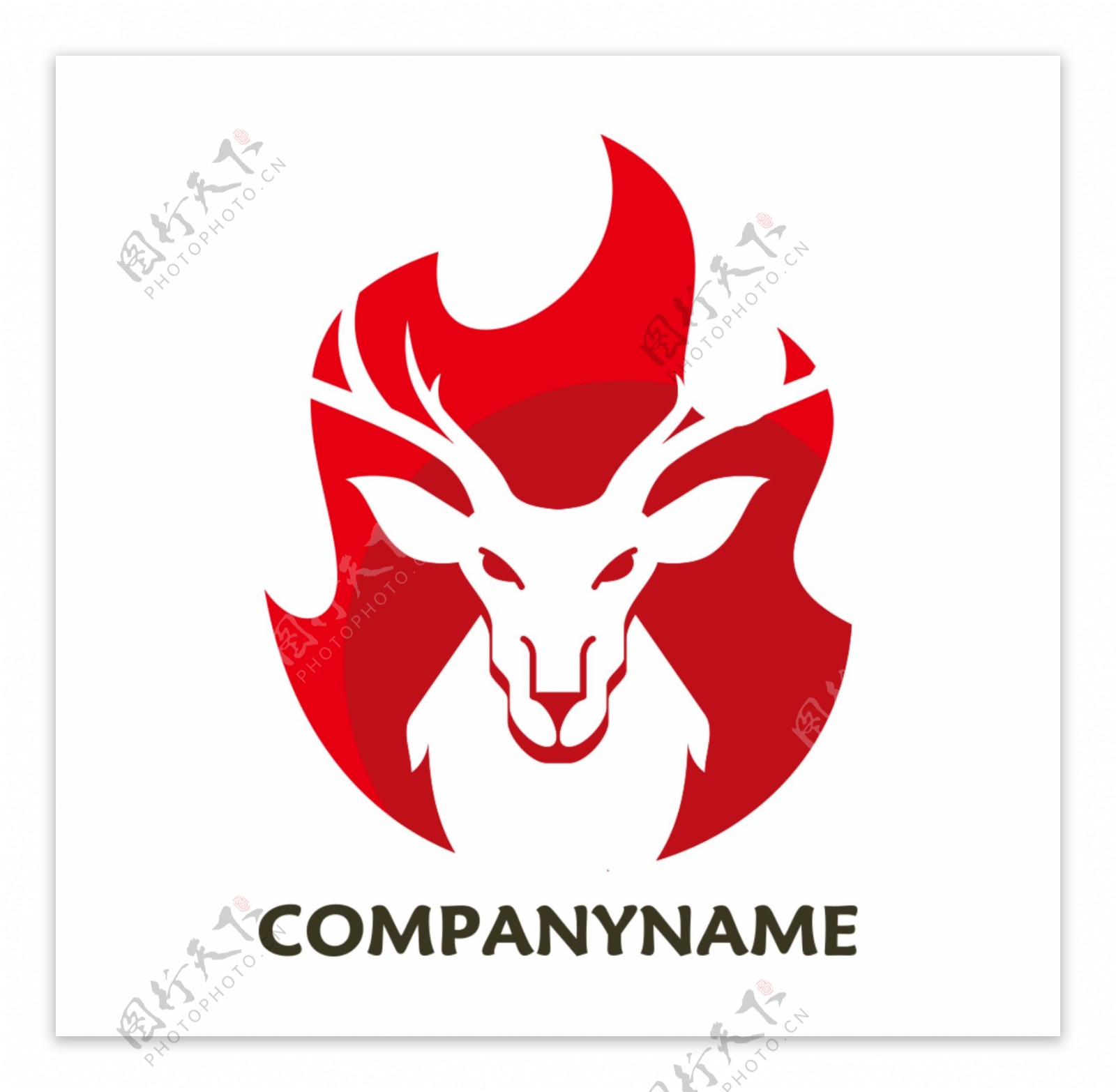 红色羚羊logo