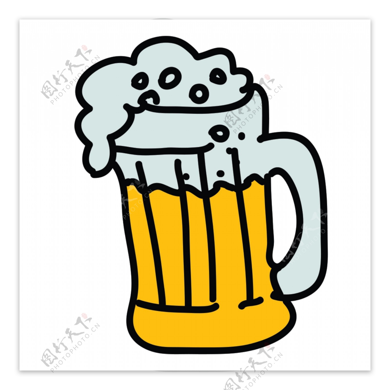 网页UI啤酒icon图标设计