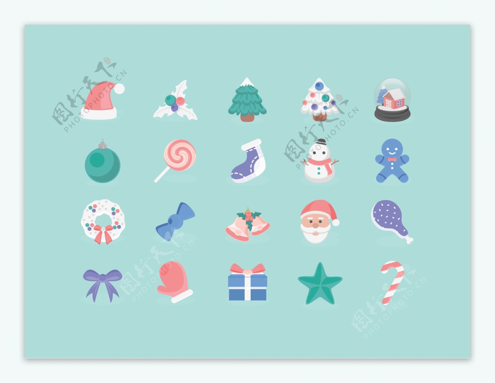 网页UI圣诞节icon图标素材