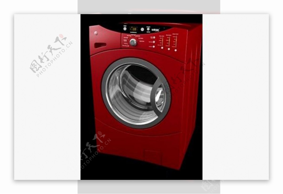 红色滚筒洗衣机