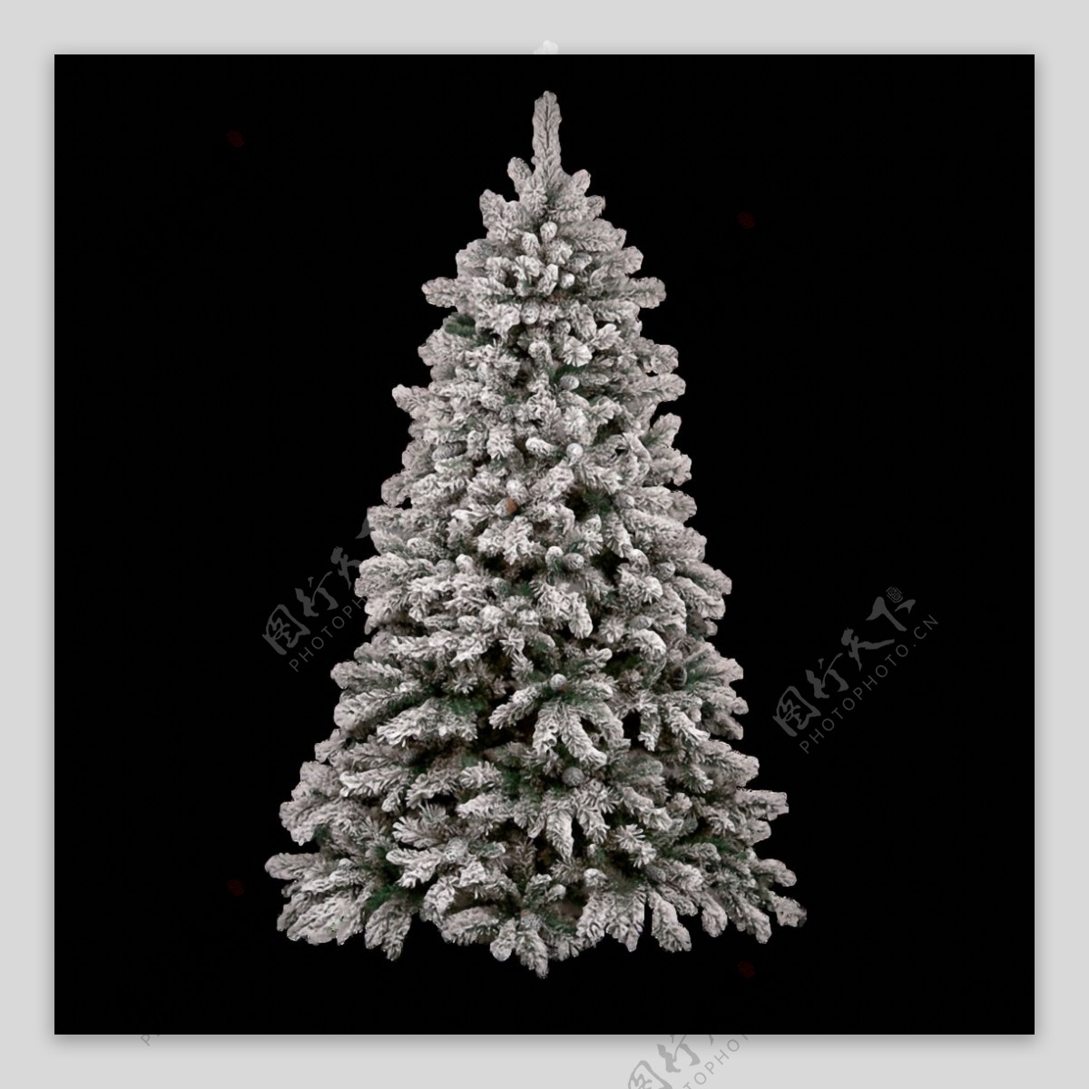黑色圣诞树图片免抠png透明素材