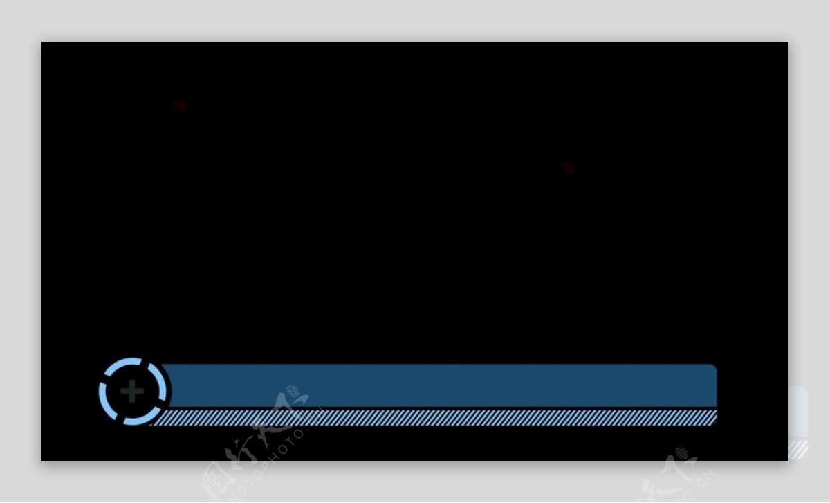 蓝色线条标题框特效视频素材