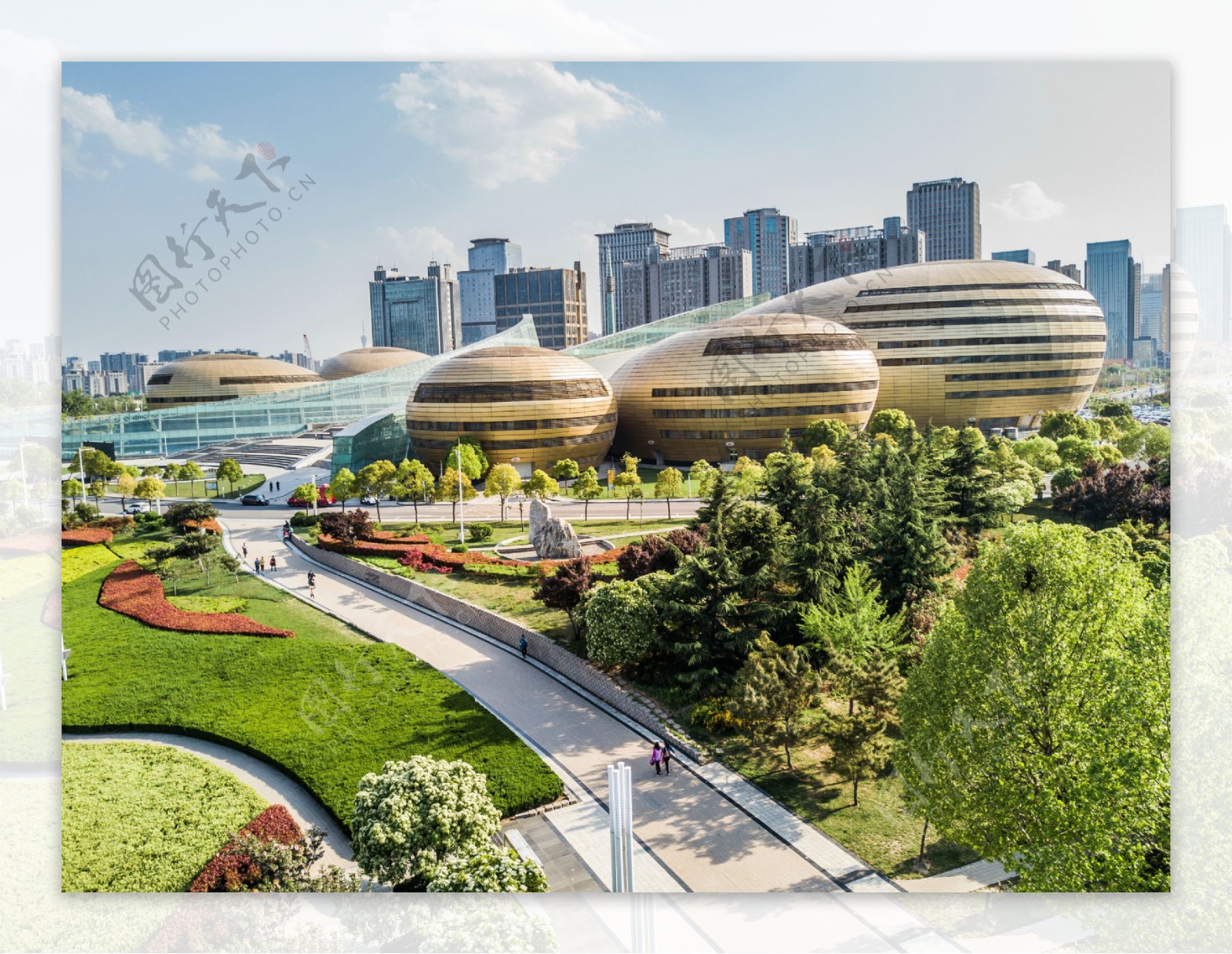 郑东新区艺术中心鸟瞰图