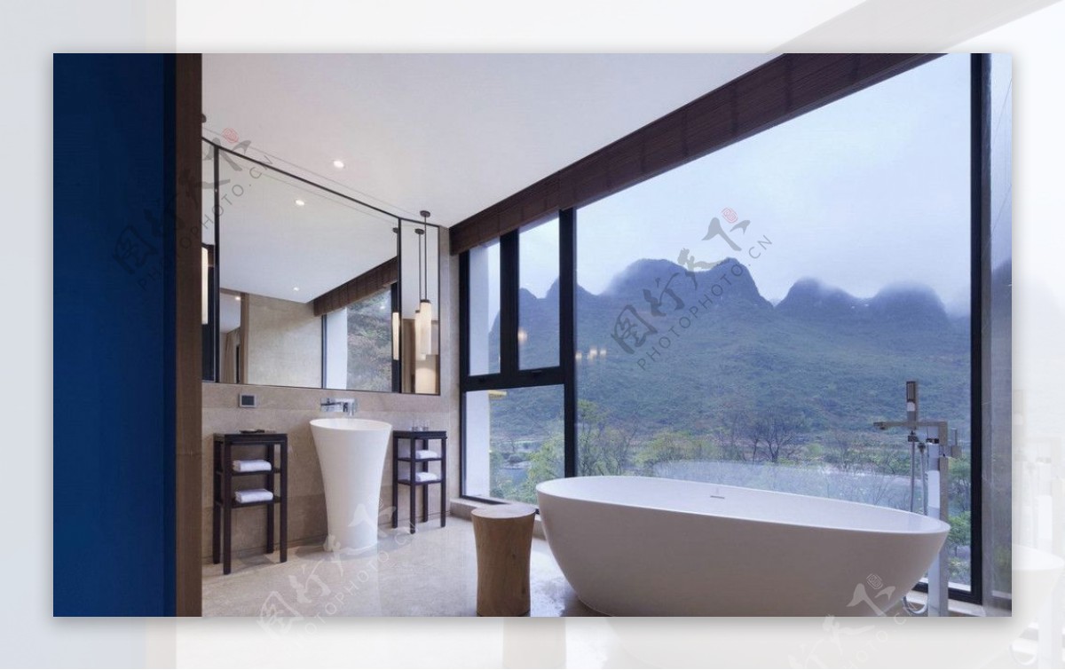 室内酒店浴室装修效果图设计图片
