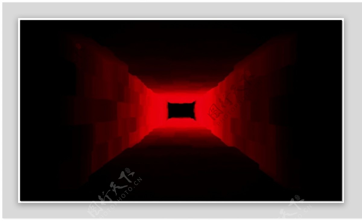 动态红色灯光走廊视频素材