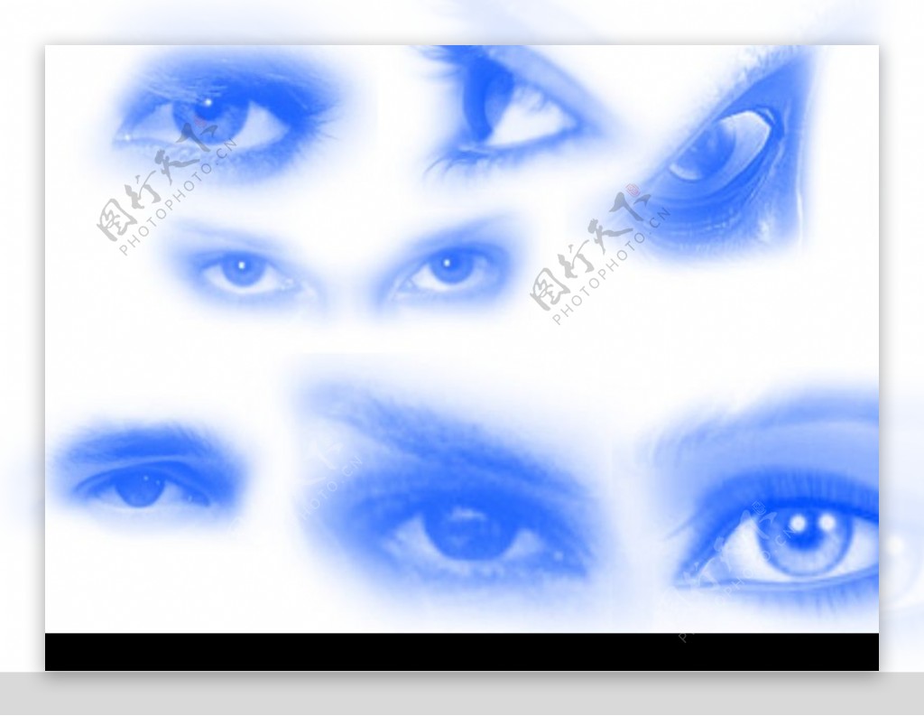 眼睛笔刷八种不同效果的眼睛非常酷