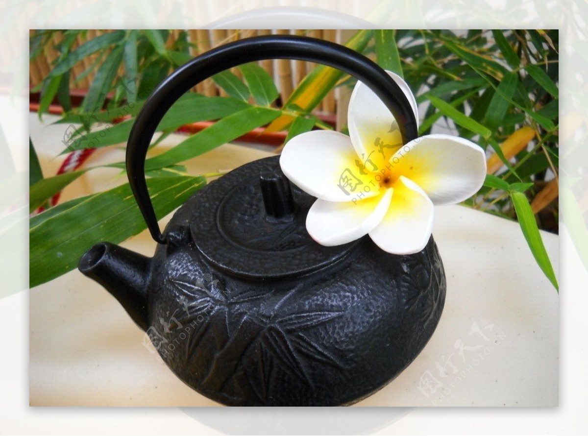 茶壶与鲜花