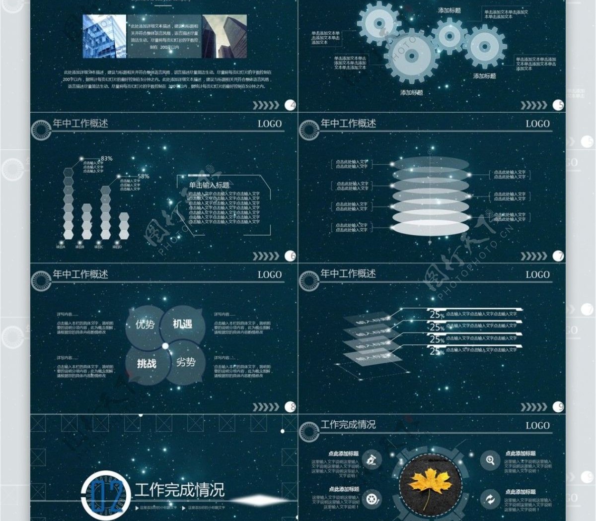 互联网科技工作总结汇报PPT模板