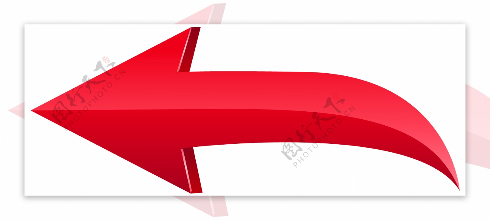 红色弧形箭头图形免抠png透明图层图片素材-编号28906690-图行天下