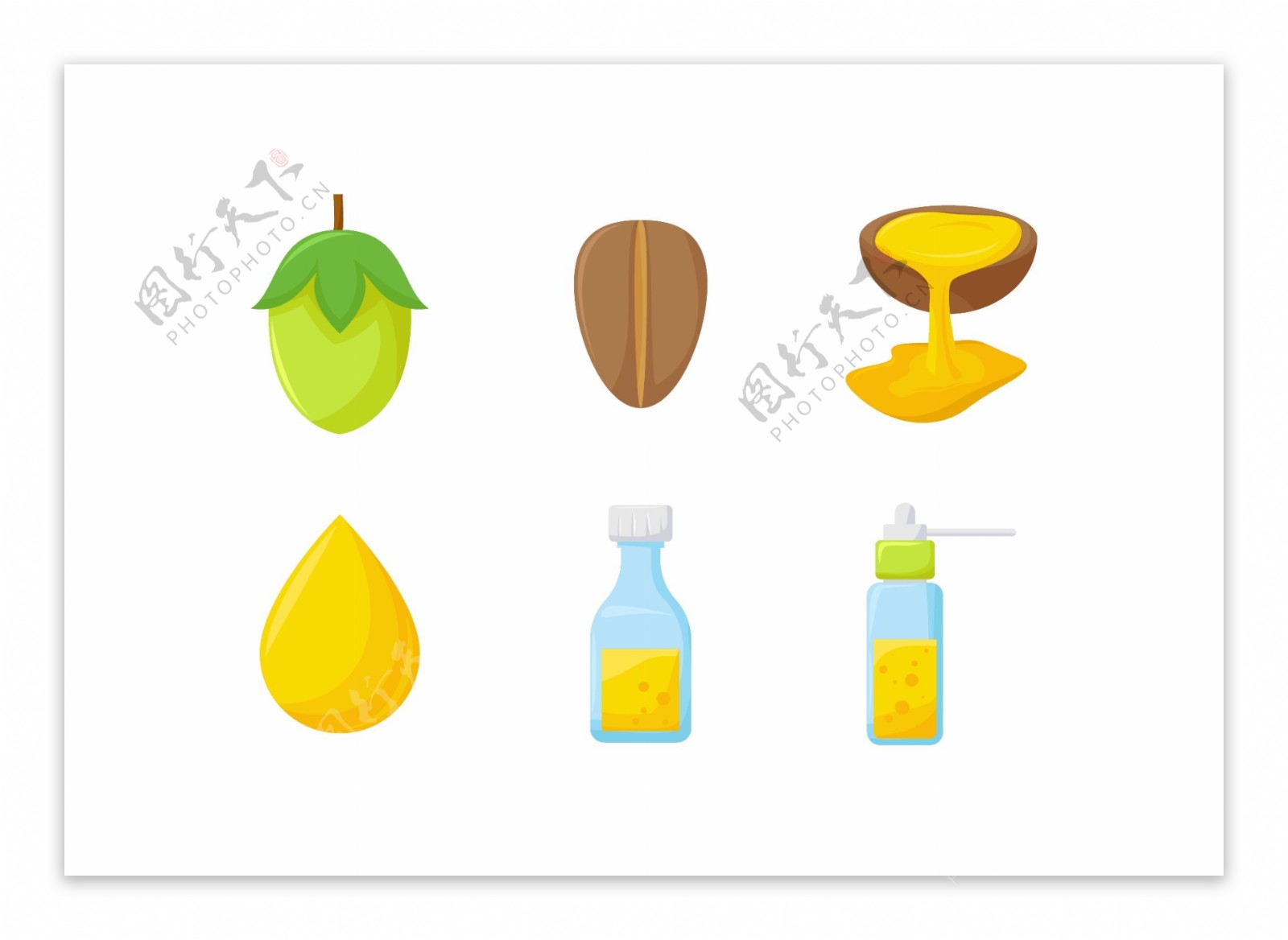 扁平化橄榄油图标
