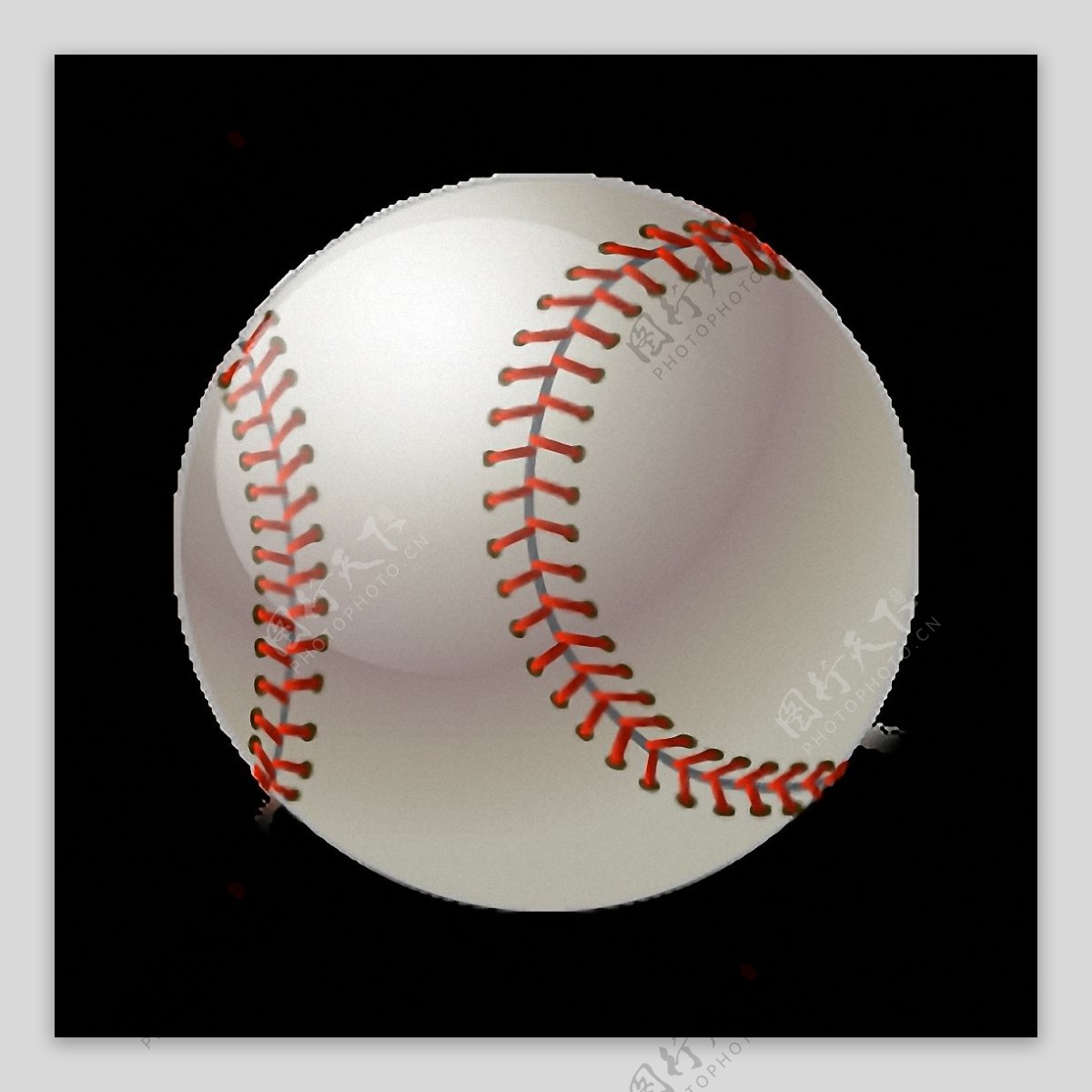 白色棒球高清图片免抠png透明图层素材