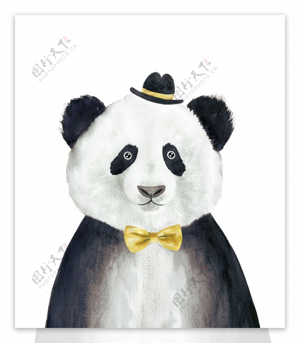 可爱大熊猫装饰画