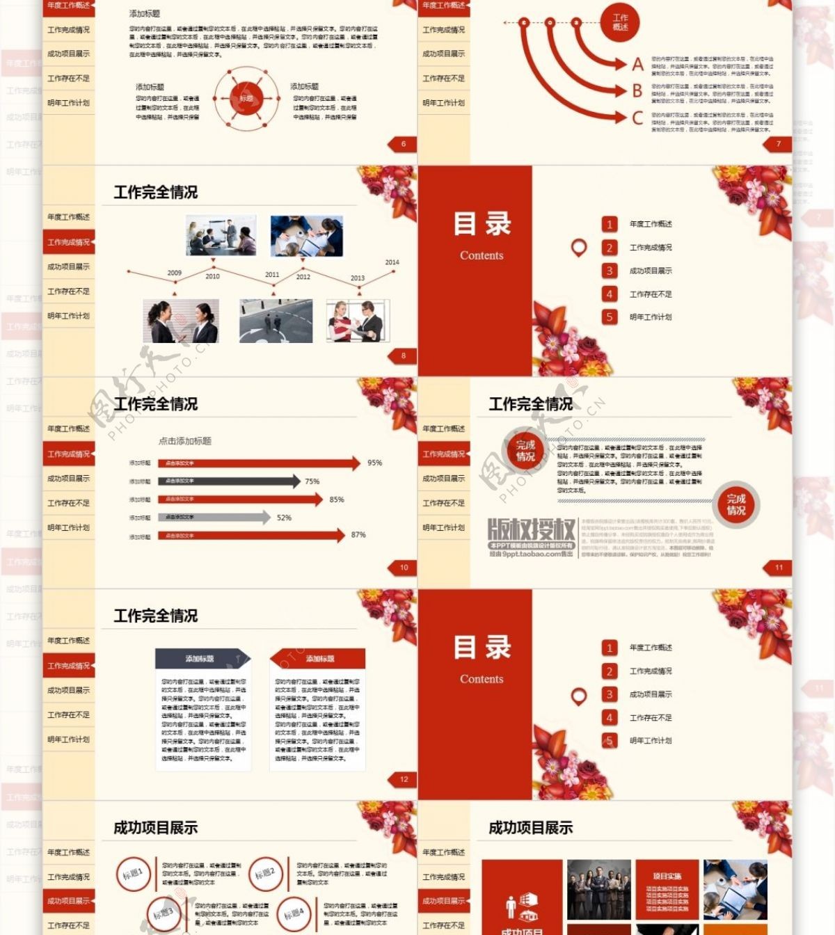 清新简约大气工作汇报ppt免费下载