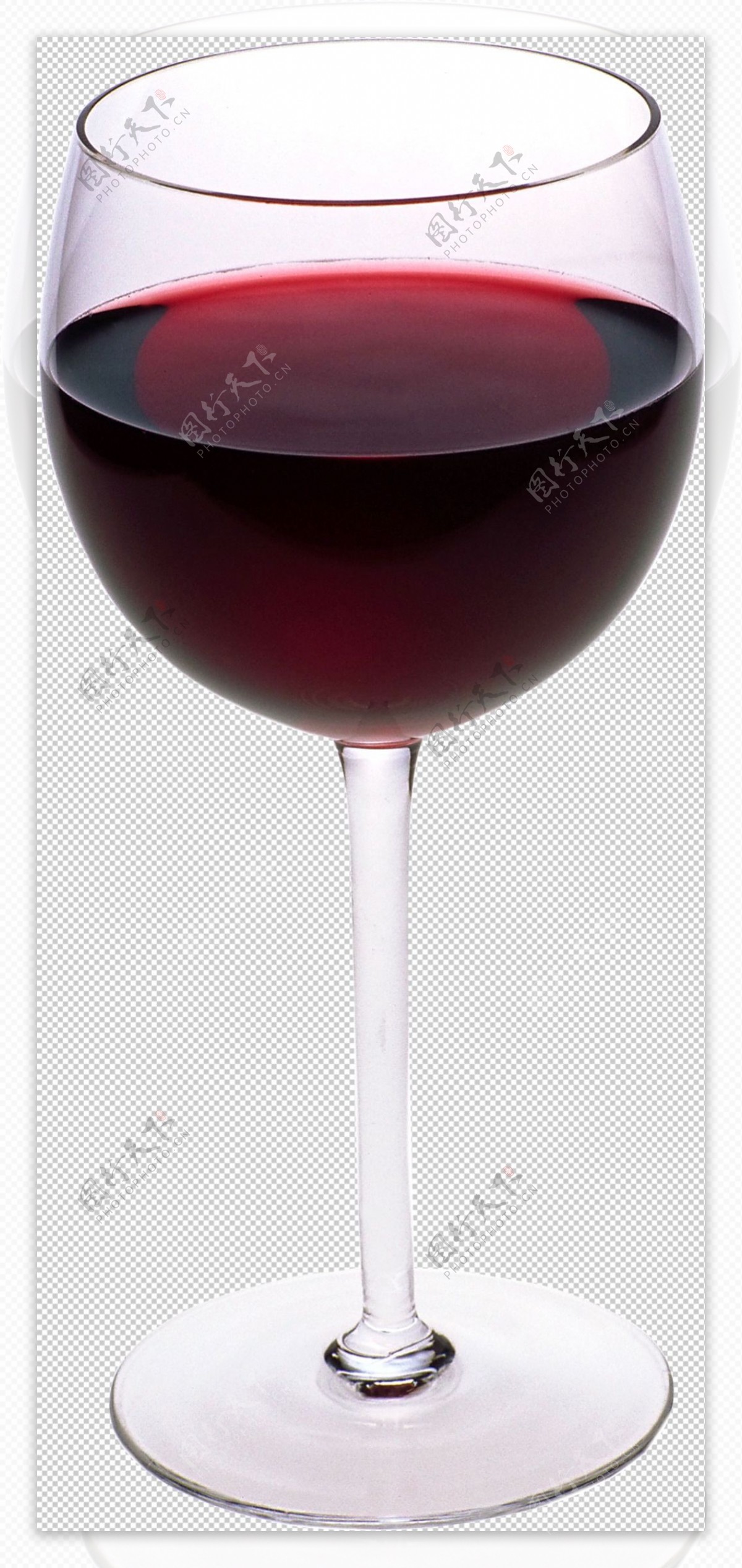 红酒高脚杯子免抠png透明图层素材