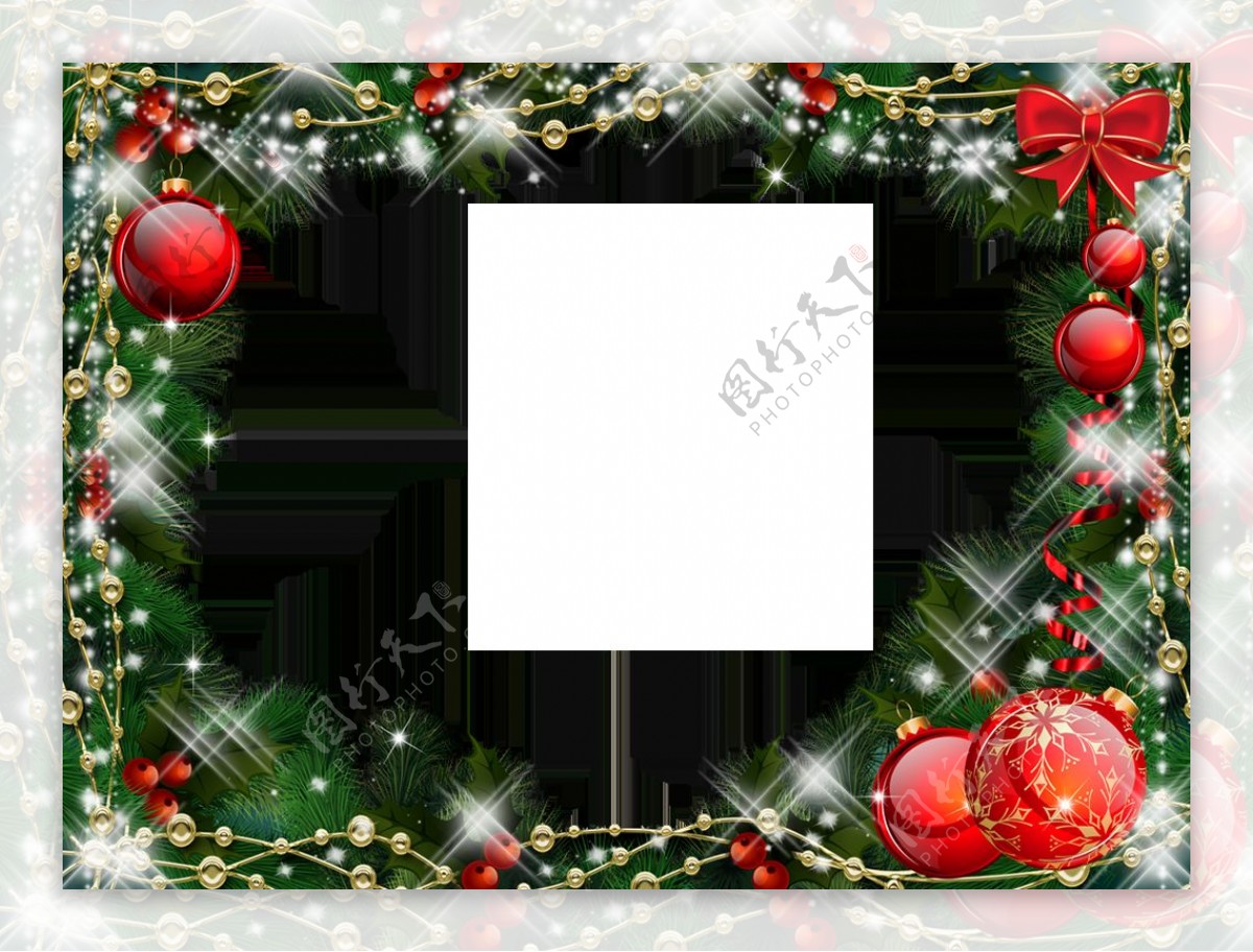 圣诞花边素材免抠png透明图层素材