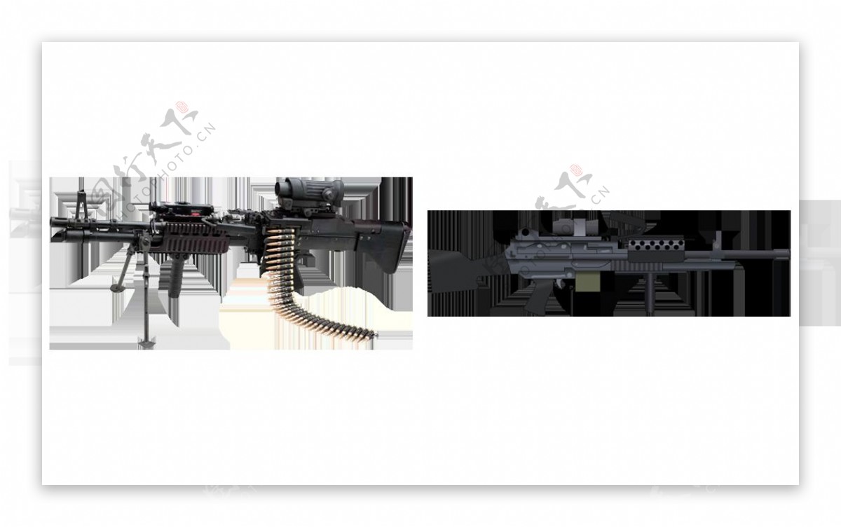 机枪军事图片免抠png透明图层素材