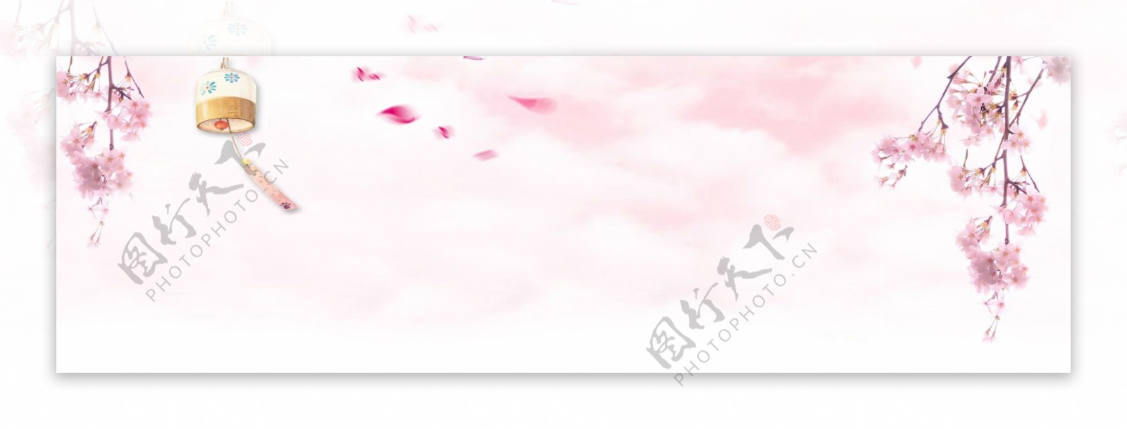 粉色樱花桃花背景