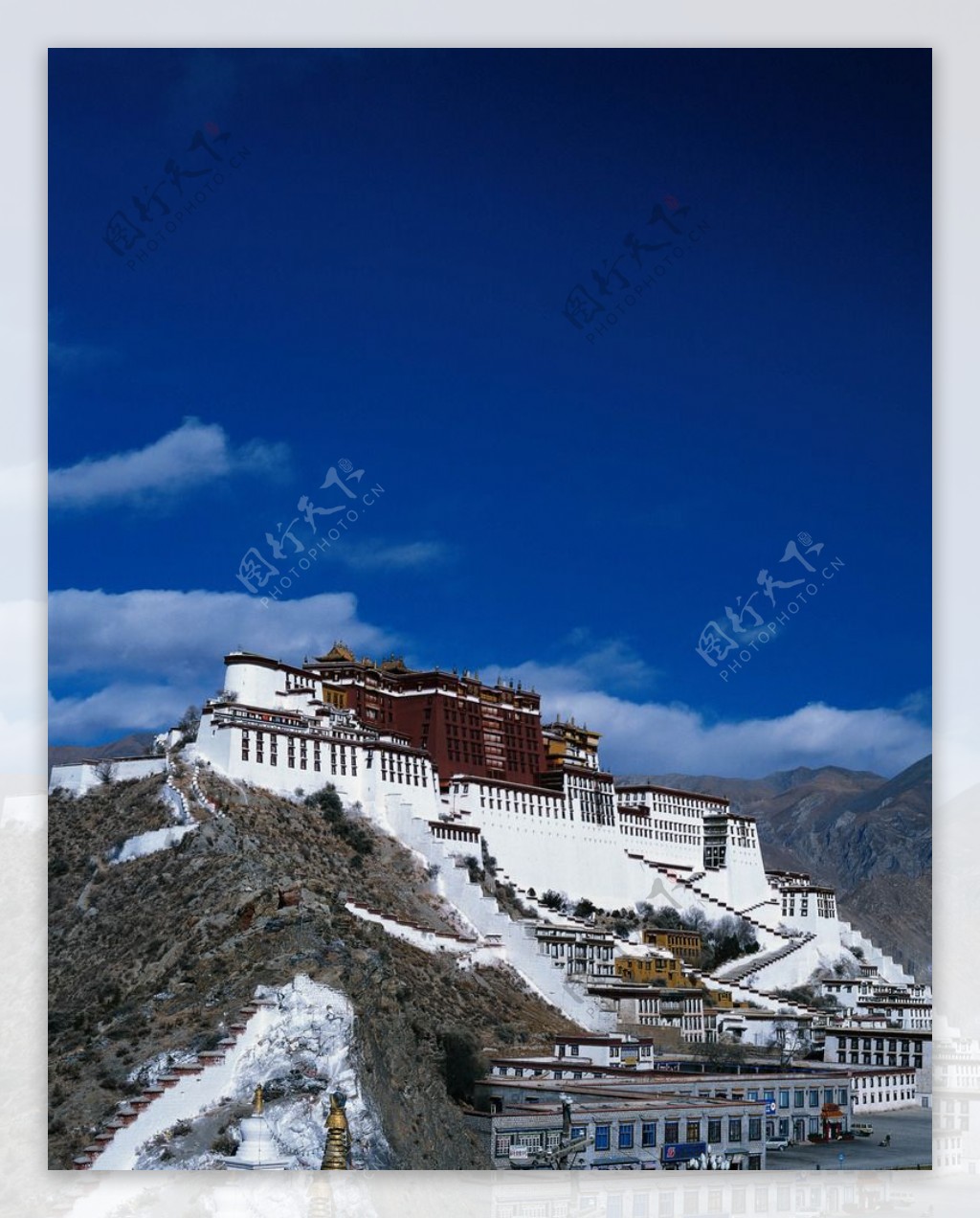 建筑摄影图片西藏拉萨风景