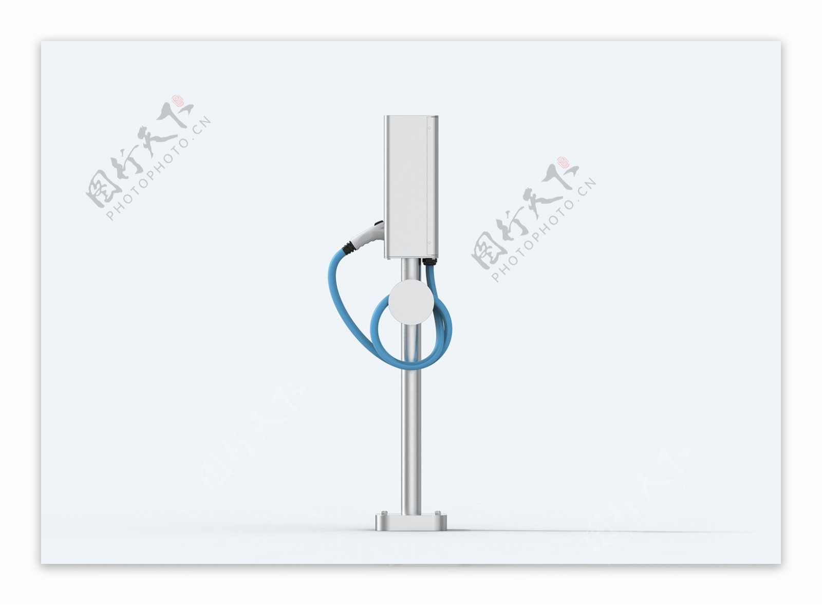 白色环保的充电桩jpg