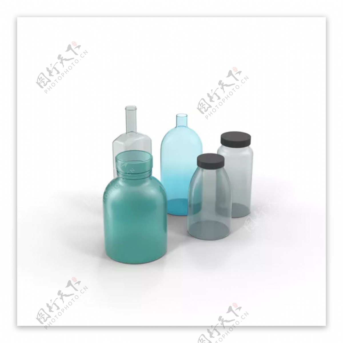 工业化学容器瓶子设计