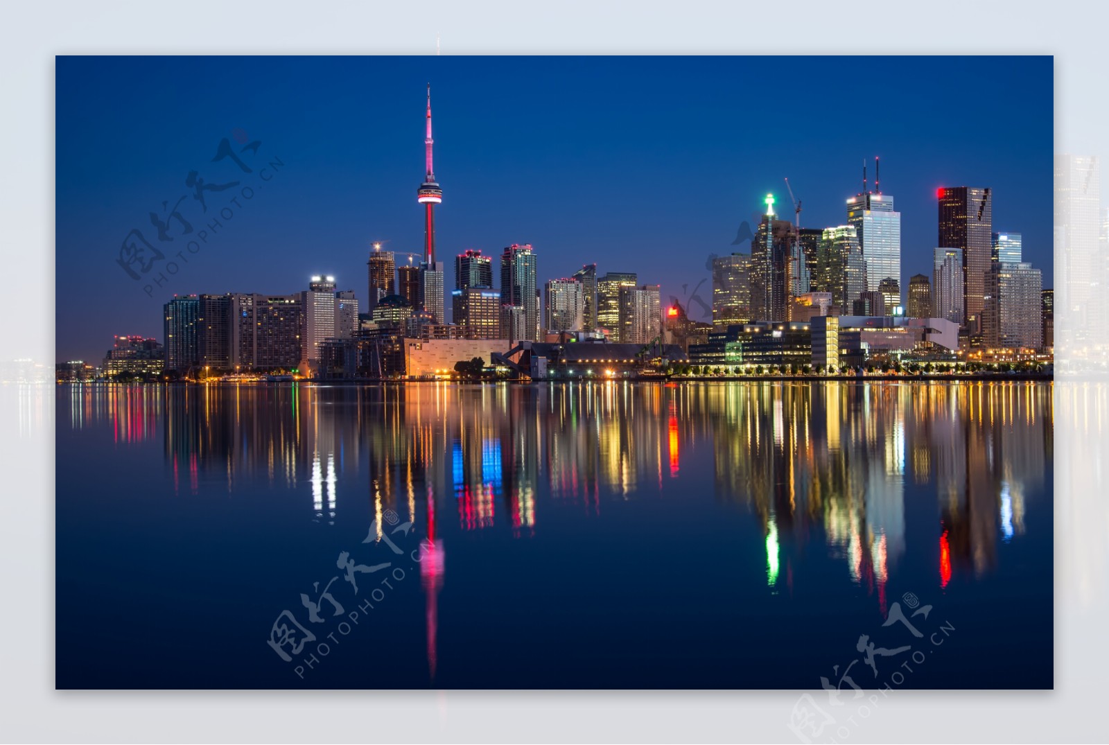加拿大夜景高清摄影图