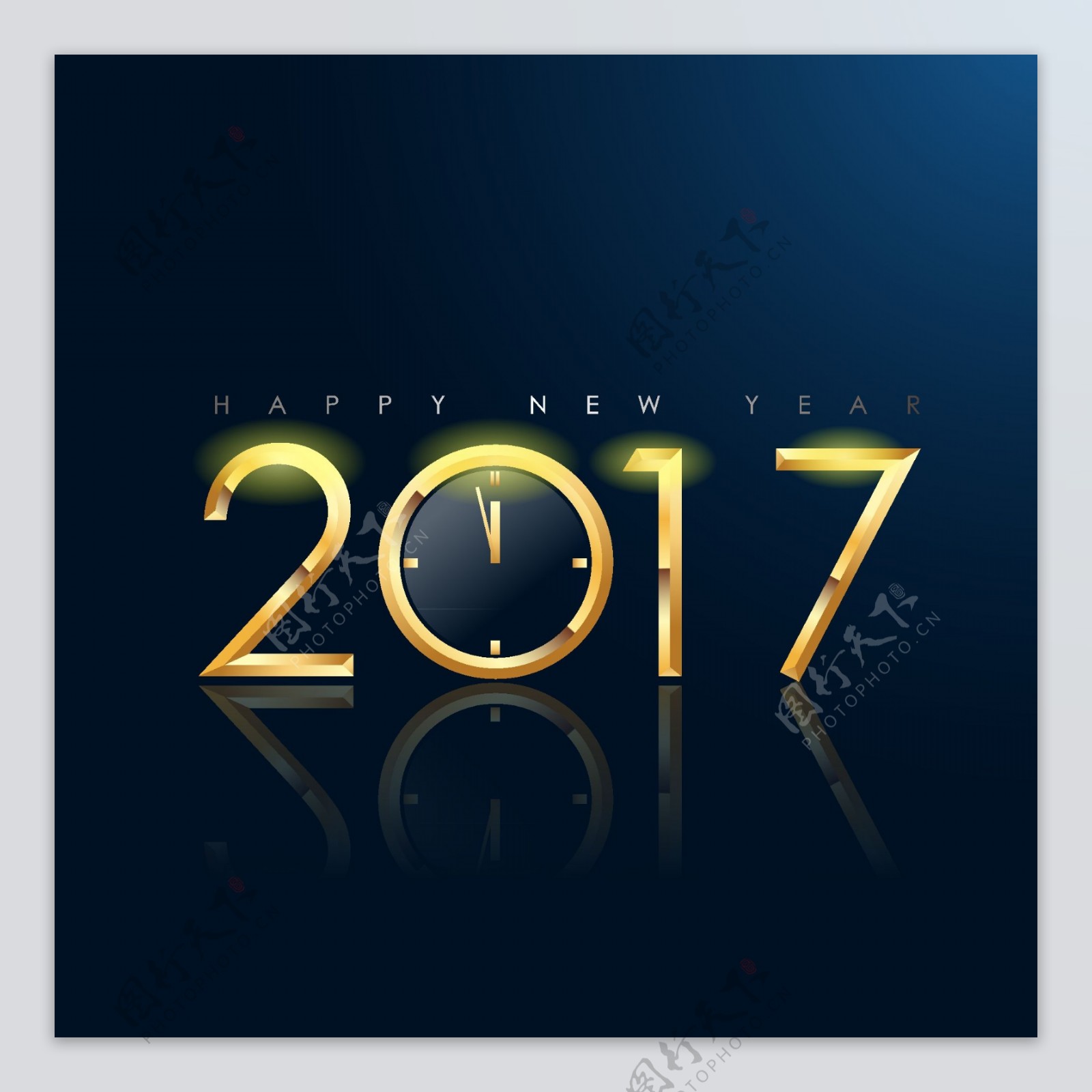 2017新年倒计时大气背景