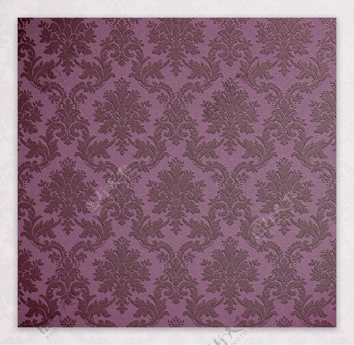 现代浪漫风格紫色雪花壁纸图案