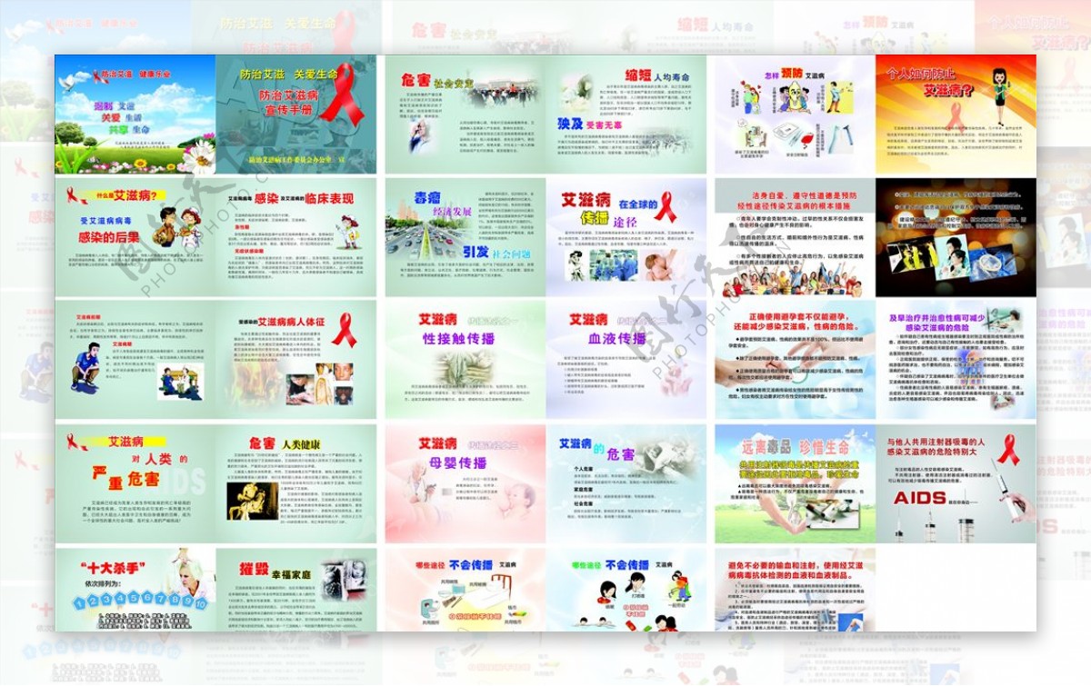 防治艾滋病宣传册