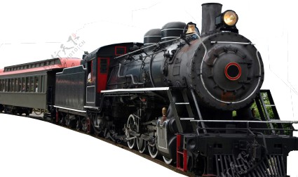 老式蒸气火车素材
